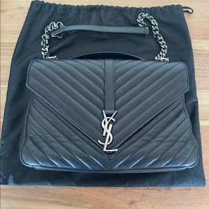 YSL - Saint Laurent Large College Bag - FULL SET